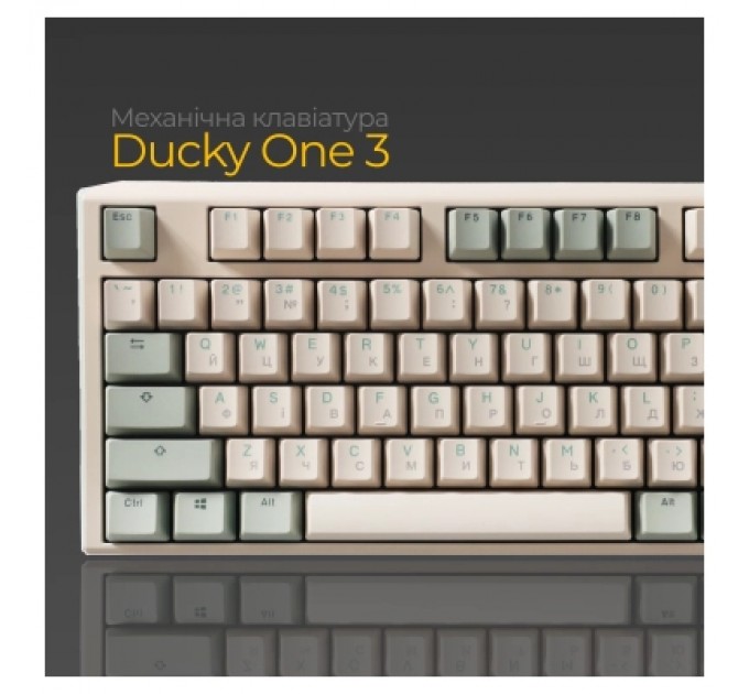 Ducky Клавіатура Ducky One 3 TKL Cherry MX Speed Silver UA USB Cream (DKON2187-PUAPXМAEGGC1)