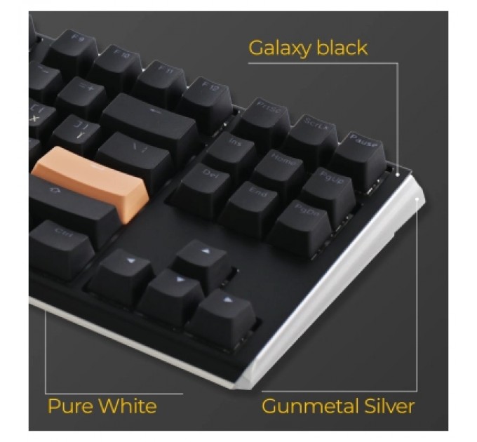 Ducky Клавіатура Ducky One 3 TKL Cherry MX Speed Silver RGB UA USB Black (DKON2187ST-PUAPXCLAWSC1)