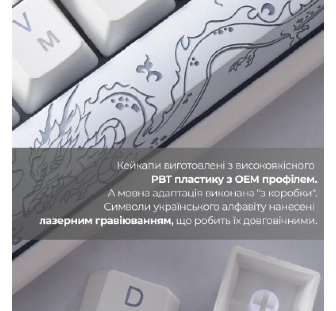 Ducky Клавіатура Ducky One 3 TKL Cherry MX Speed Silver RGB UA USB White (DKON2187ST-PUAPXPWWWSC1)