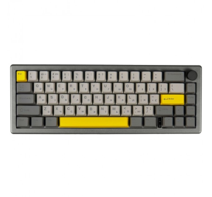 Epomaker Клавіатура Epomaker EK68 65 Budgerigar V2 Switch Hot-Swap RGB Wireless/Bluetooth/USB UA Black (EK68-B-BV2)