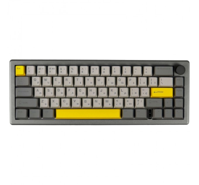 Epomaker Клавіатура Epomaker EK68 65 Flamingo Switch Hot-Swap RGB Wireless/Bluetooth/USB UA Black (EK68-B-F)