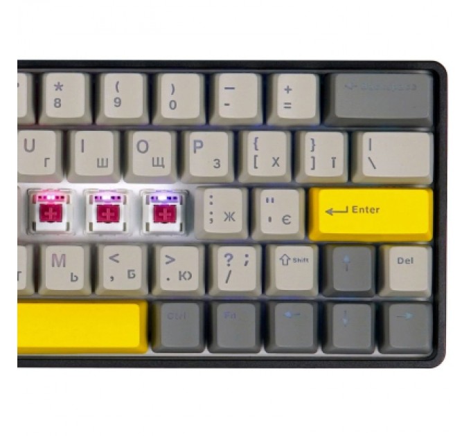 Epomaker Клавіатура Epomaker EP64 60 Mulan Switch Hot-Swap RGB Wireless/Bluetooth/USB UA Black (EP64-B-M)