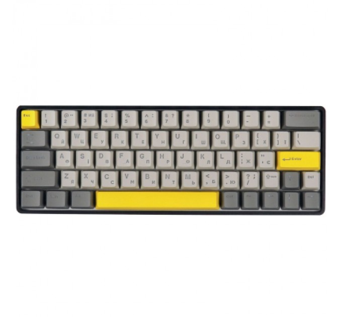 Epomaker Клавіатура Epomaker EP64 60 Mulan Switch Hot-Swap RGB Wireless/Bluetooth/USB UA Black (EP64-B-M)