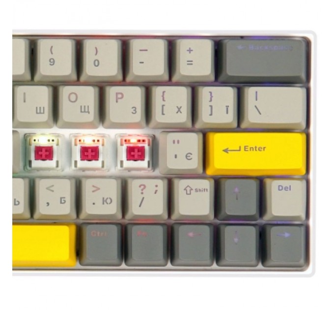 Epomaker Клавіатура Epomaker EP64 60 Mulan Switch Hot-Swap RGB Wireless/Bluetooth/USB UA White (EP64-W-M)