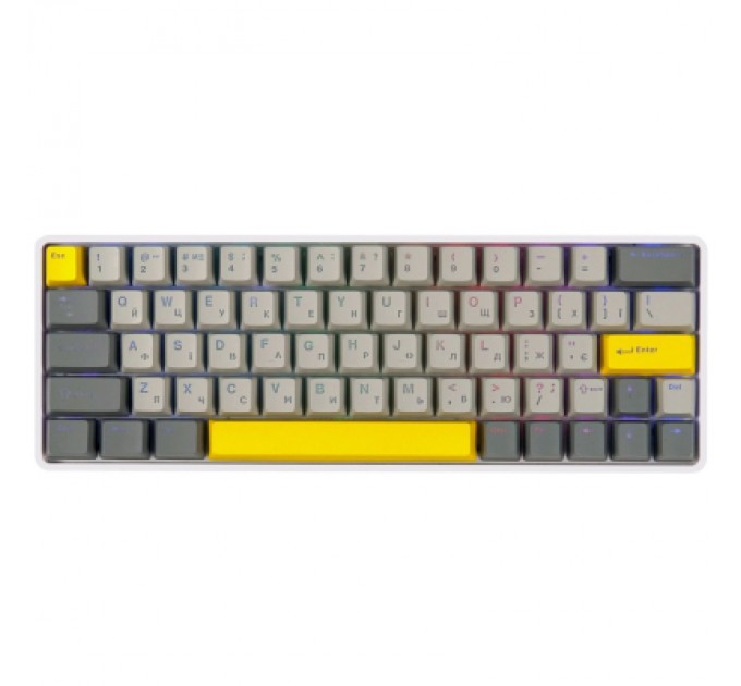 Epomaker Клавіатура Epomaker EP64 60 Mulan Switch Hot-Swap RGB Wireless/Bluetooth/USB UA White (EP64-W-M)