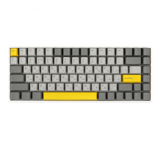 Epomaker Клавіатура Epomaker EP84 Plus 75 Wisteria Linear Switch Hot-Swap RGB Wireless/Bluetooth/USB UA White (EP84-W-WL)