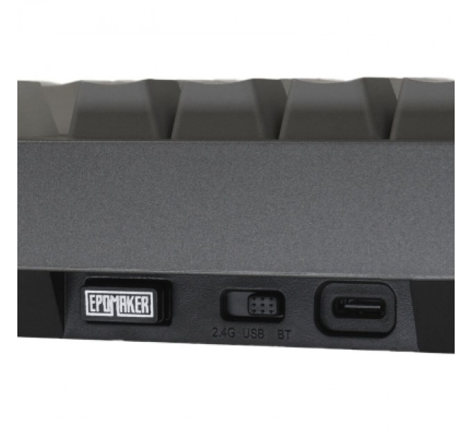 Epomaker Клавіатура Epomaker TH80 Pro V2 75 Sea Salt Silent Switch Hot-Swap LCD Screen RGB Wireless/Bluetooth/USB UA Black (TH80-PROV2-B-SS)