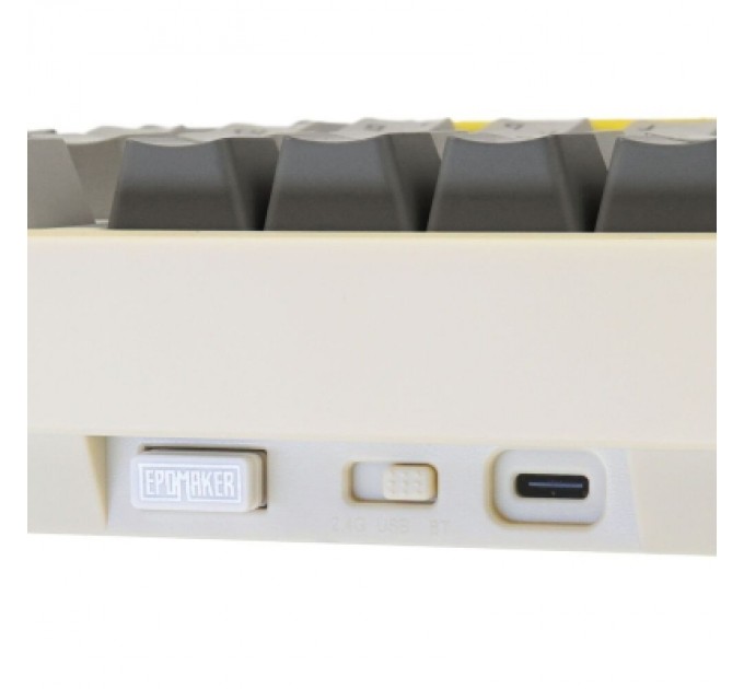 Epomaker Клавіатура Epomaker TH80 Pro V2 75 Wisteria Tactile Switch Hot-Swap LCD Screen RGB Wireless/Bluetooth/USB UA White (TH80-PROV2-W-WT)