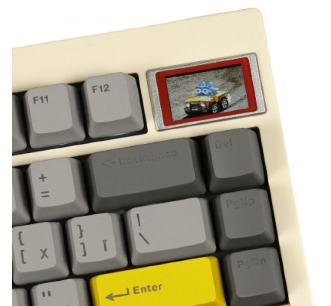 Epomaker Клавіатура Epomaker TH80 Pro V2 75 Wisteria Tactile Switch Hot-Swap LCD Screen RGB Wireless/Bluetooth/USB UA White (TH80-PROV2-W-WT)