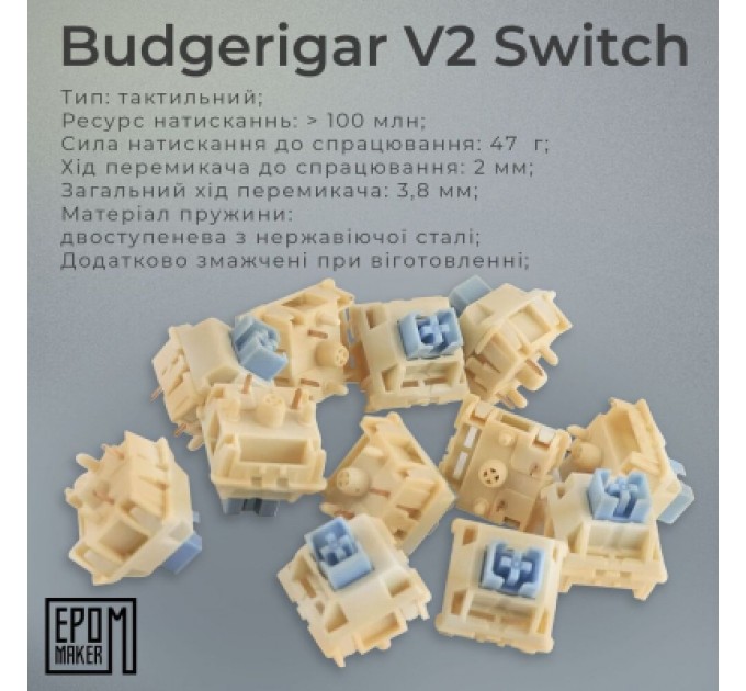 Epomaker Клавіатура Epomaker TH80 SE 75 Budgerigar V2 Switch Hot-Swap RGB Wireless/Bluetooth/USB UA Black (TH80-SE-B-BV2)