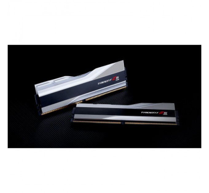 G.Skill Модуль пам'яті для комп'ютера DDR5 32GB (2x16GB) 7200 MHz Trident Z5 RGB Silver G.Skill (F5-7200J3445G16GX2-TZ5RS)
