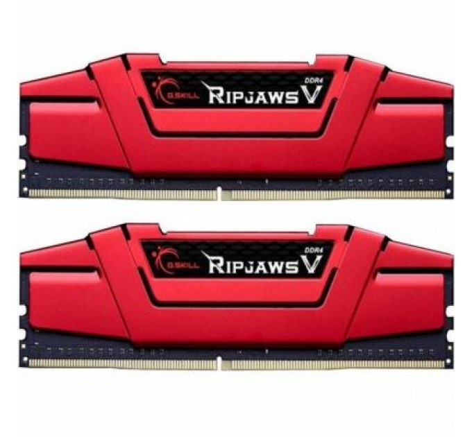 G.Skill Модуль пам'яті для комп'ютера DDR4 16GB (2x8GB) 3000 MHz RipjawsV Red G.Skill (F4-3000C16D-16GVRB)