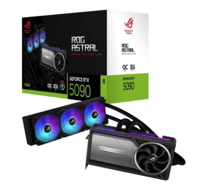 ASUS Відеокарта ASUS GeForce RTX5090 32GB ROG ASTRAL LC OC GAMING (ROG-ASTRAL-LC-RTX5090-O32G-GAMING)