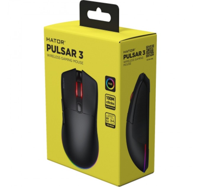 Hator Мишка Hator Pulsar 3 Wireless Black (HTM630)