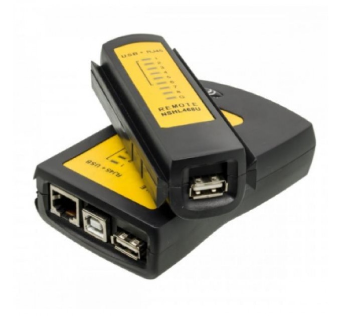 Merlion Тестер кабельний RJ-45 + USB Merlion (NSHL468U)