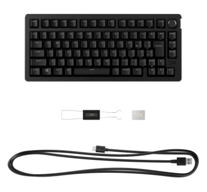 HyperX Клавіатура HyperX Alloy Rise 75 PBT HX Red Wireless UA Black (91Y91AA)