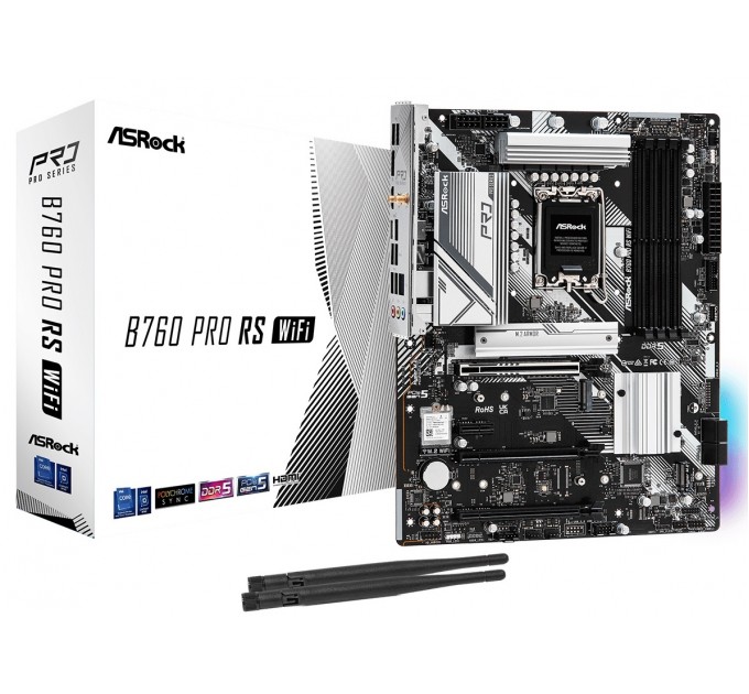 ASRock Материнская плата ASRock B760 Pro RS WiFi Socket 1700