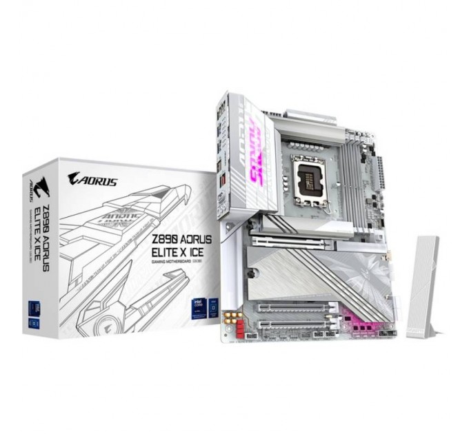 GIGABYTE Материнская плата Gigabyte Z890 Aorus Elite X Ice Socket 1851