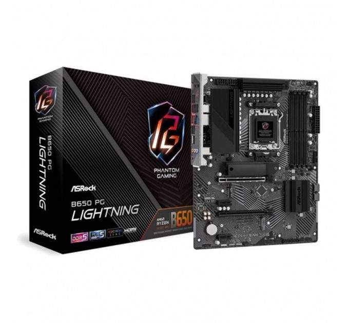 ASRock Материнская плата ASRock B650 PG Lightning Socket AM5
