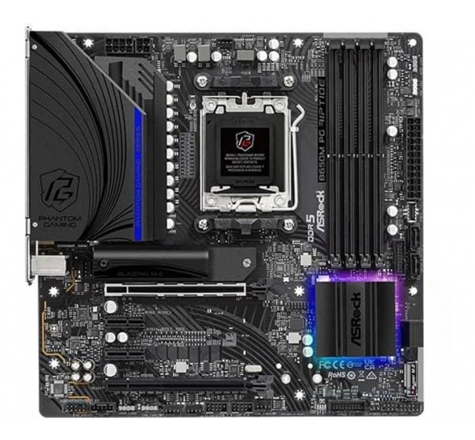 ASRock Материнская плата ASRock B650M PG Riptide Socket AM5