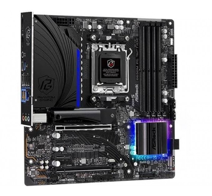 ASRock Материнская плата ASRock B650M PG Riptide Socket AM5