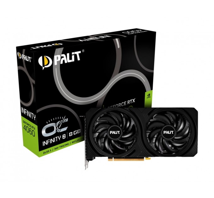 Palit Відеокарта GF RTX 4060 8GB GDDR6 Infinity 2 OC Palit (NE64060S19P1-1070L)