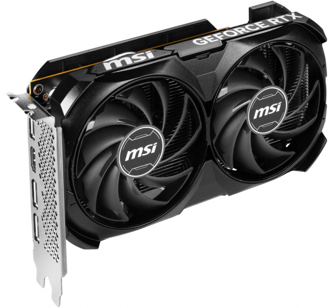 MSI Відеокарта GF RTX 4060 8GB GDDR6 Ventus 2X Black OC MSI (GeForce RTX 4060 VENTUS 2X BLACK 8G OC)