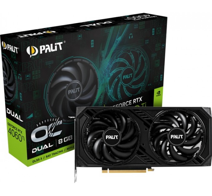 Palit Видеокарта GF RTX 4060 Ti  8GB GDDR6 Dual OC Palit (NE6406TT19P1-1060D)