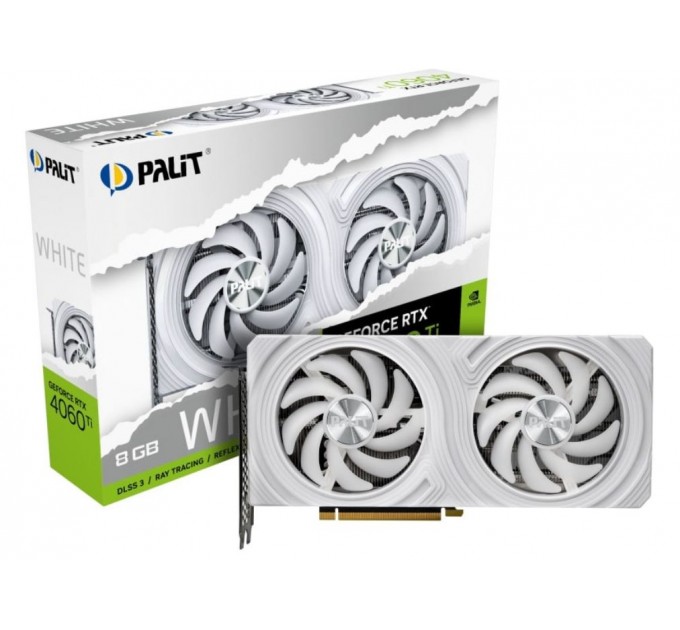 Palit Відеокарта GF RTX 4060 Ti  8GB GDDR6 White Palit (NE6406T019P1-1048L)