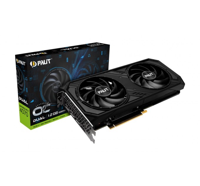 Palit Відеокарта GF RTX 4070 12GB GDDR6 Dual OC Palit (NE64070S19K9-1048D)
