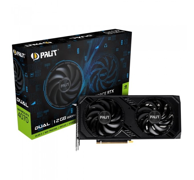 Palit Відеокарта GF RTX 4070 12GB GDDR6 Dual Palit (NE64070019K9-1048D)