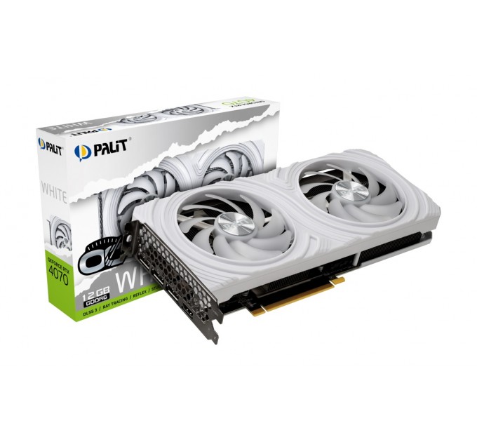 Palit Відеокарта GF RTX 4070 12GB GDDR6 White OC Palit (NE64070S19K9-1048L)