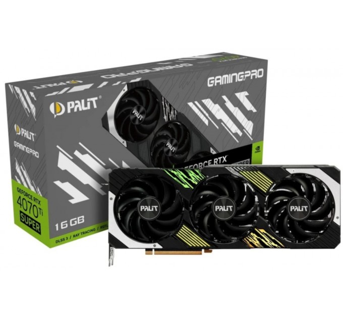 Palit Відеокарта GF RTX 4070 Ti Super 16GB GDDR6X GamingPro Palit (NED47TS019T2-1043A)