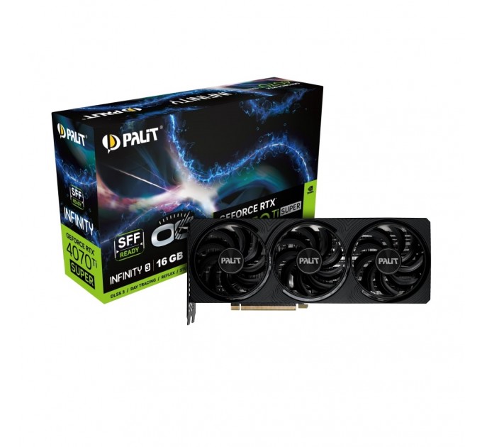 Palit Видеокарта GF RTX 4070 Ti Super 16GB GDDR6X Infinity 3 OC Palit (NED47TSS19T2-1043S)