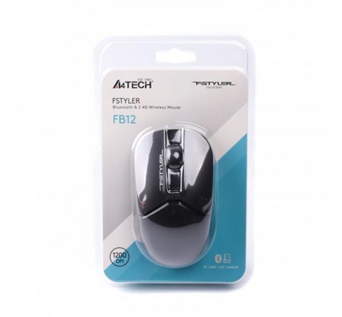 A4Tech Мышь беспроводная A4Tech FB12 Black USB