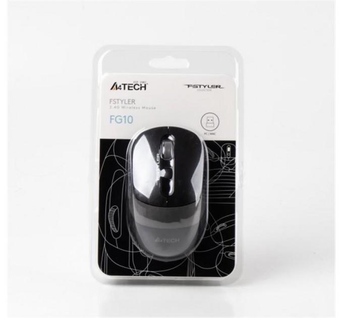 A4Tech Миша бездротова A4Tech FG10 Black/Grey USB