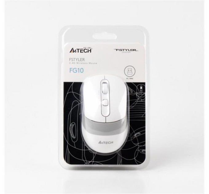 A4Tech Мышь беспроводная A4Tech FG10 White USB