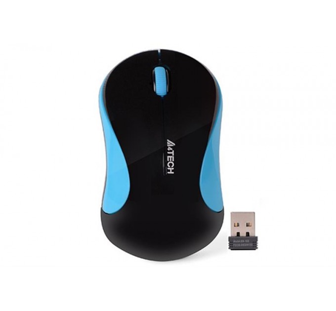 A4Tech Мышь беспроводная A4Tech G3-270N Black/Blue V-Track
