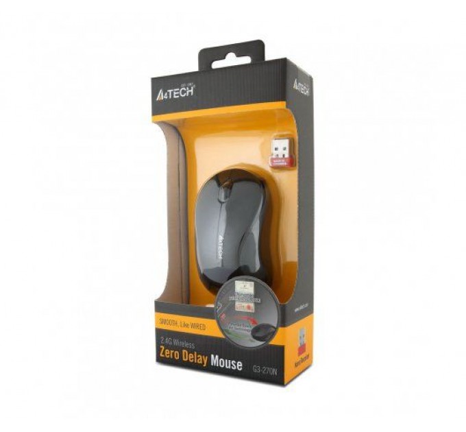 A4Tech Мышь беспроводная A4Tech G3-270N-1 Black V-Track