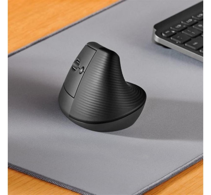 Logitech Мишка бездротова Logitech Lift Left Vertical Ergonomic (910-006495) Graphite USB