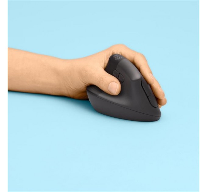 Logitech Мишка бездротова Logitech Lift Left Vertical Ergonomic (910-006495) Graphite USB