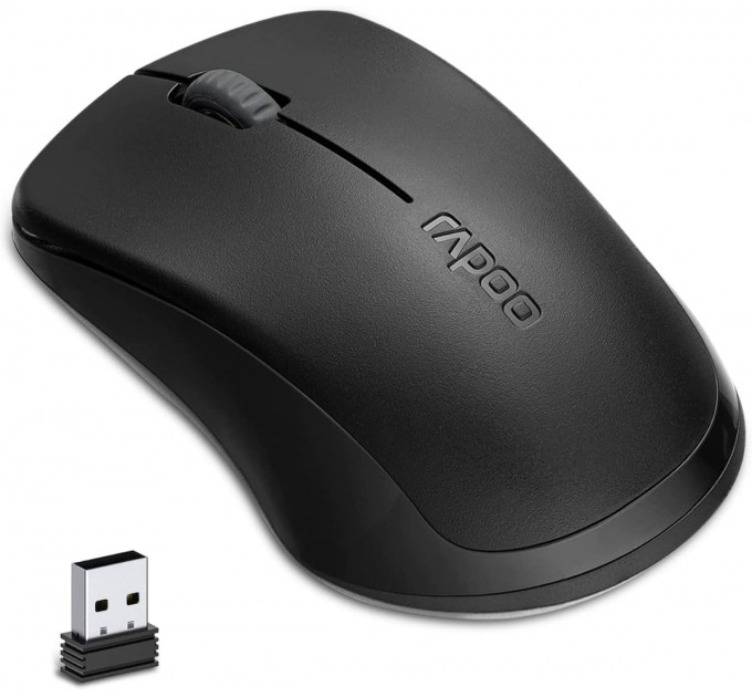 Rapoo Мышь беспроводная Rapoo 1620 Wireless Black