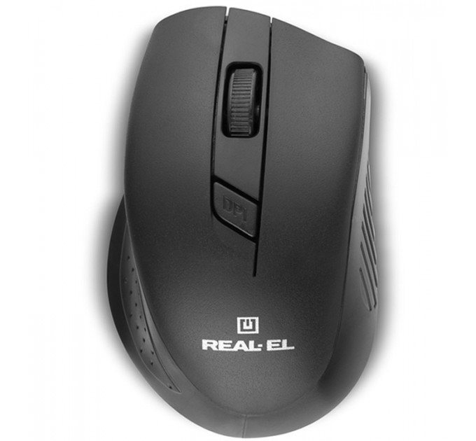 REAL-EL Миша бездротова REAL-EL RM-300 Black/Grey