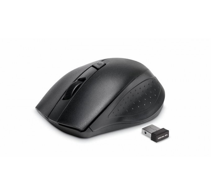 REAL-EL Миша бездротова REAL-EL RM-300 Black/Grey