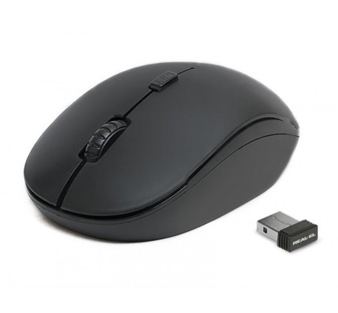 REAL-EL Миша бездротова REAL-EL RM-301 Wireless Black