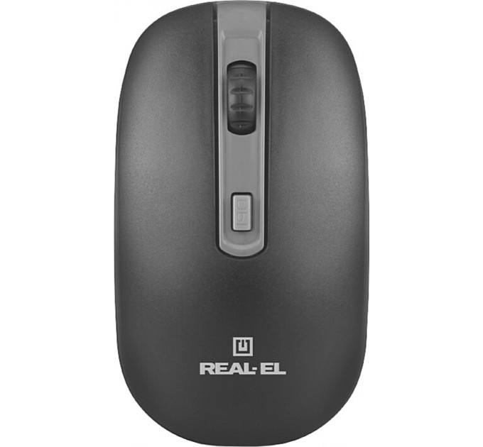 REAL-EL Миша бездротова REAL-EL RM-303 Black/Grey