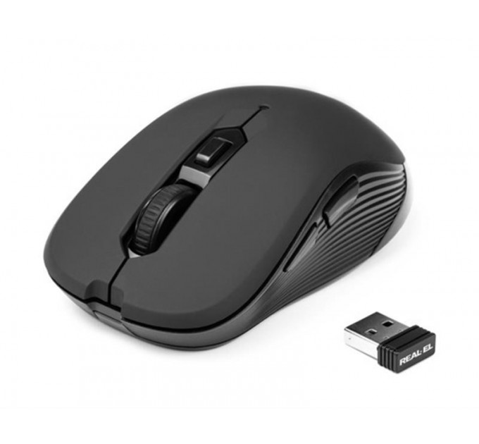 REAL-EL Миша бездротова REAL-EL RM-330 Black
