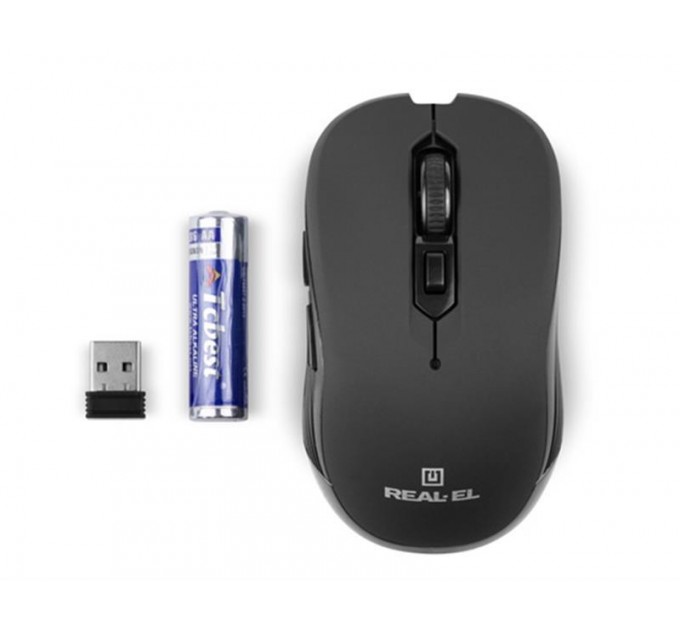 REAL-EL Миша бездротова REAL-EL RM-330 Black