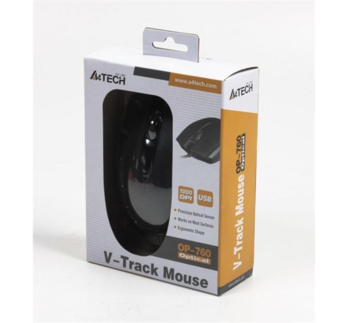 A4Tech Мышь A4Tech OP-760 Black USB V-Track