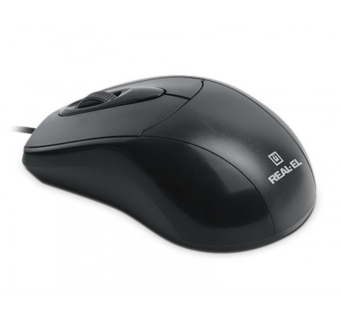 REAL-EL Мышь REAL-EL RM-207 Black (EL123200015)